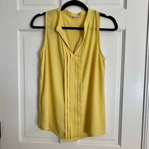 Yellow Sleeveless Blouse